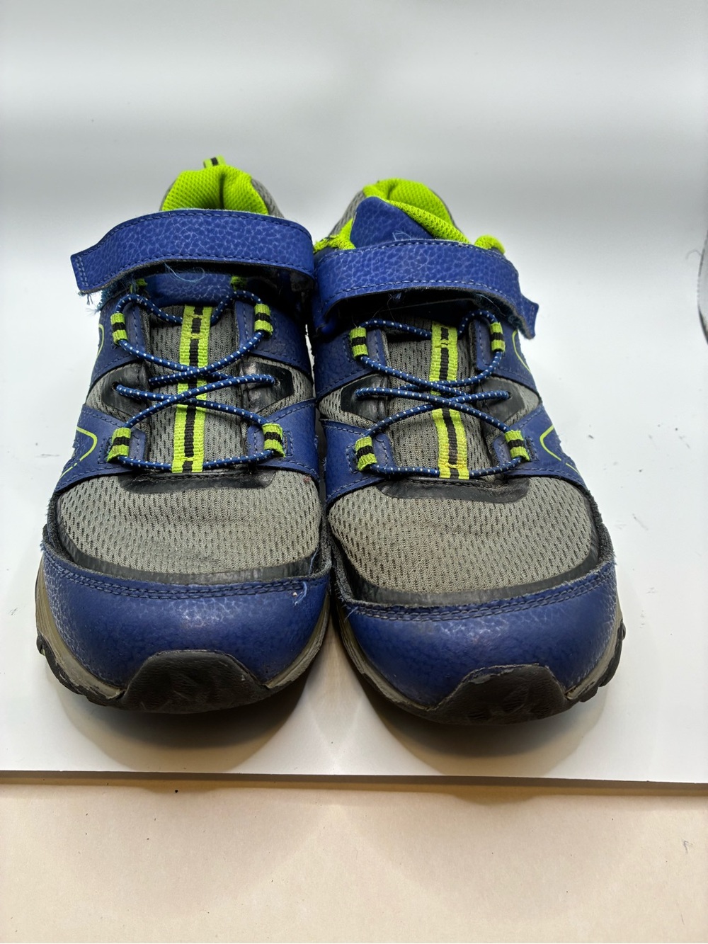 Merrell Kids Blue and Lime Hook-and-Loop Sneakers